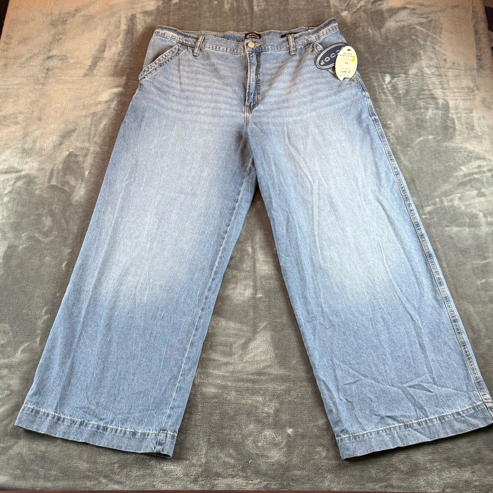 SCOOP Women's Jeans Brand‎ New Size 16 Slouchy Wide Leg High Rise